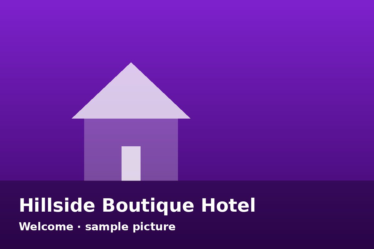 Sample: Hillside Boutique Hotel — Hillside